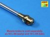 Aber 16L-12 Lufa 88 mm KwK 43/3 L/71 do Tiger B Serien-Turm / 88 mm KwK 43/3 L/71 (Late model) Tiger B Serien-Turm late 1/16